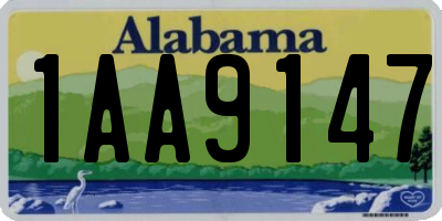 AL license plate 1AA9147