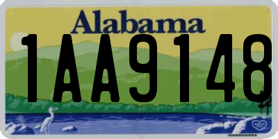 AL license plate 1AA9148