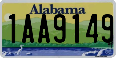 AL license plate 1AA9149