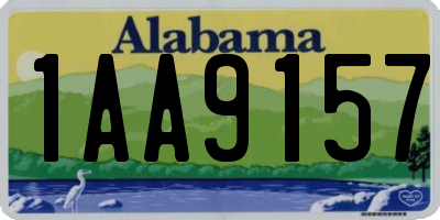 AL license plate 1AA9157