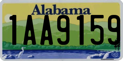 AL license plate 1AA9159