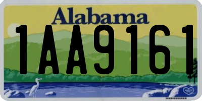 AL license plate 1AA9161