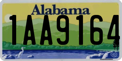 AL license plate 1AA9164