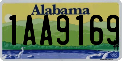 AL license plate 1AA9169