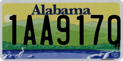 AL license plate 1AA9170