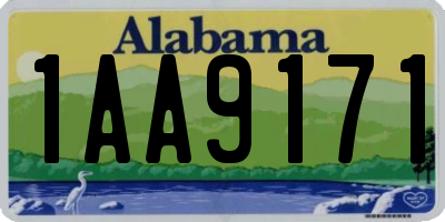 AL license plate 1AA9171