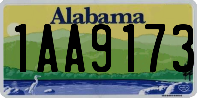 AL license plate 1AA9173