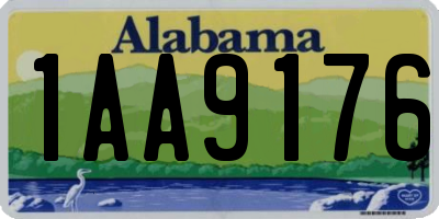 AL license plate 1AA9176