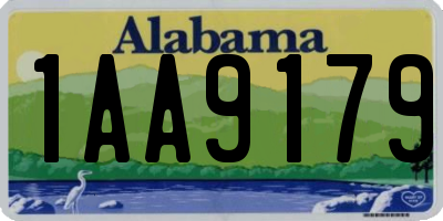 AL license plate 1AA9179