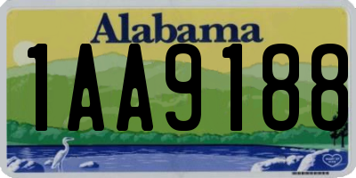 AL license plate 1AA9188