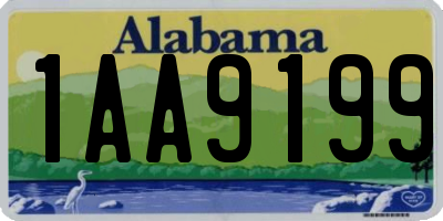 AL license plate 1AA9199