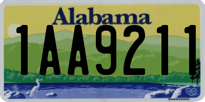 AL license plate 1AA9211