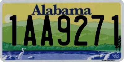 AL license plate 1AA9271