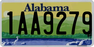 AL license plate 1AA9279