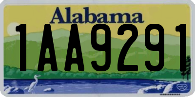 AL license plate 1AA9291