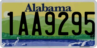 AL license plate 1AA9295