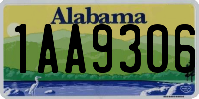 AL license plate 1AA9306