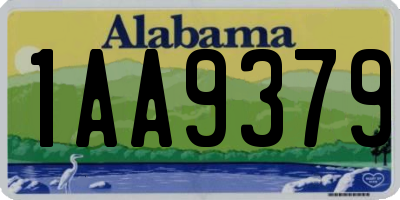 AL license plate 1AA9379