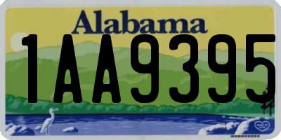 AL license plate 1AA9395