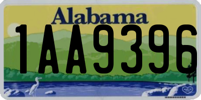 AL license plate 1AA9396