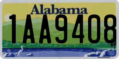 AL license plate 1AA9408