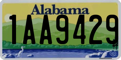 AL license plate 1AA9429