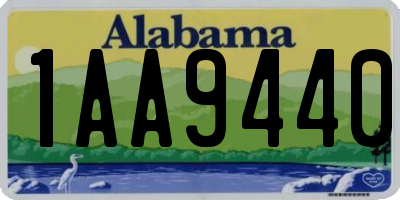 AL license plate 1AA9440