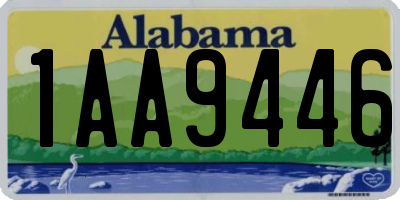 AL license plate 1AA9446