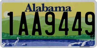 AL license plate 1AA9449