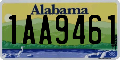 AL license plate 1AA9461