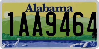 AL license plate 1AA9464