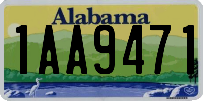 AL license plate 1AA9471