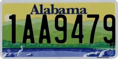 AL license plate 1AA9479