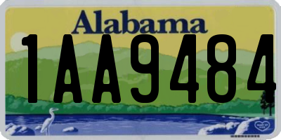 AL license plate 1AA9484