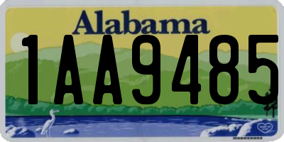 AL license plate 1AA9485