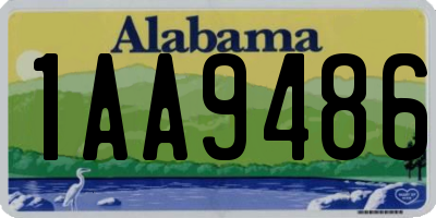 AL license plate 1AA9486