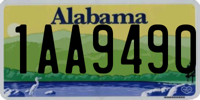 AL license plate 1AA9490