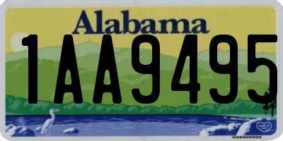 AL license plate 1AA9495