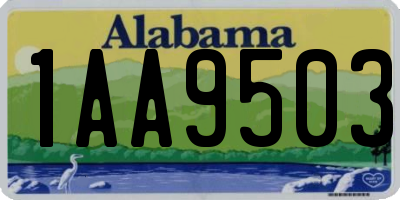 AL license plate 1AA9503