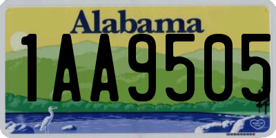 AL license plate 1AA9505