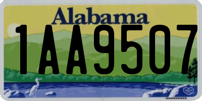 AL license plate 1AA9507