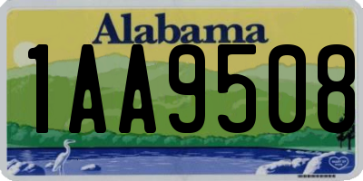 AL license plate 1AA9508