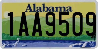 AL license plate 1AA9509