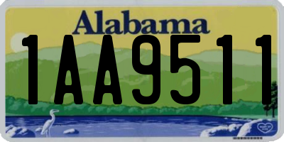 AL license plate 1AA9511