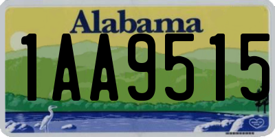 AL license plate 1AA9515