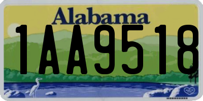 AL license plate 1AA9518