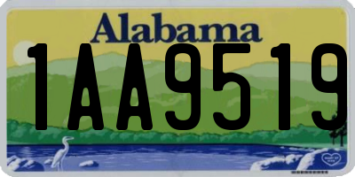 AL license plate 1AA9519