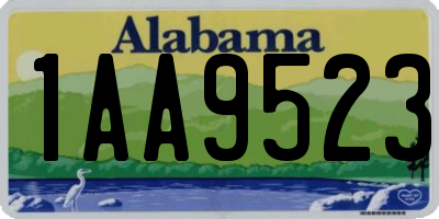 AL license plate 1AA9523