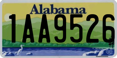 AL license plate 1AA9526