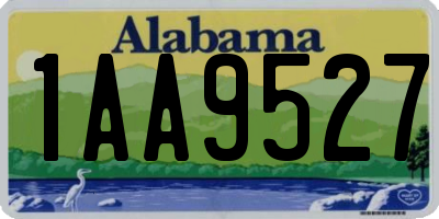 AL license plate 1AA9527